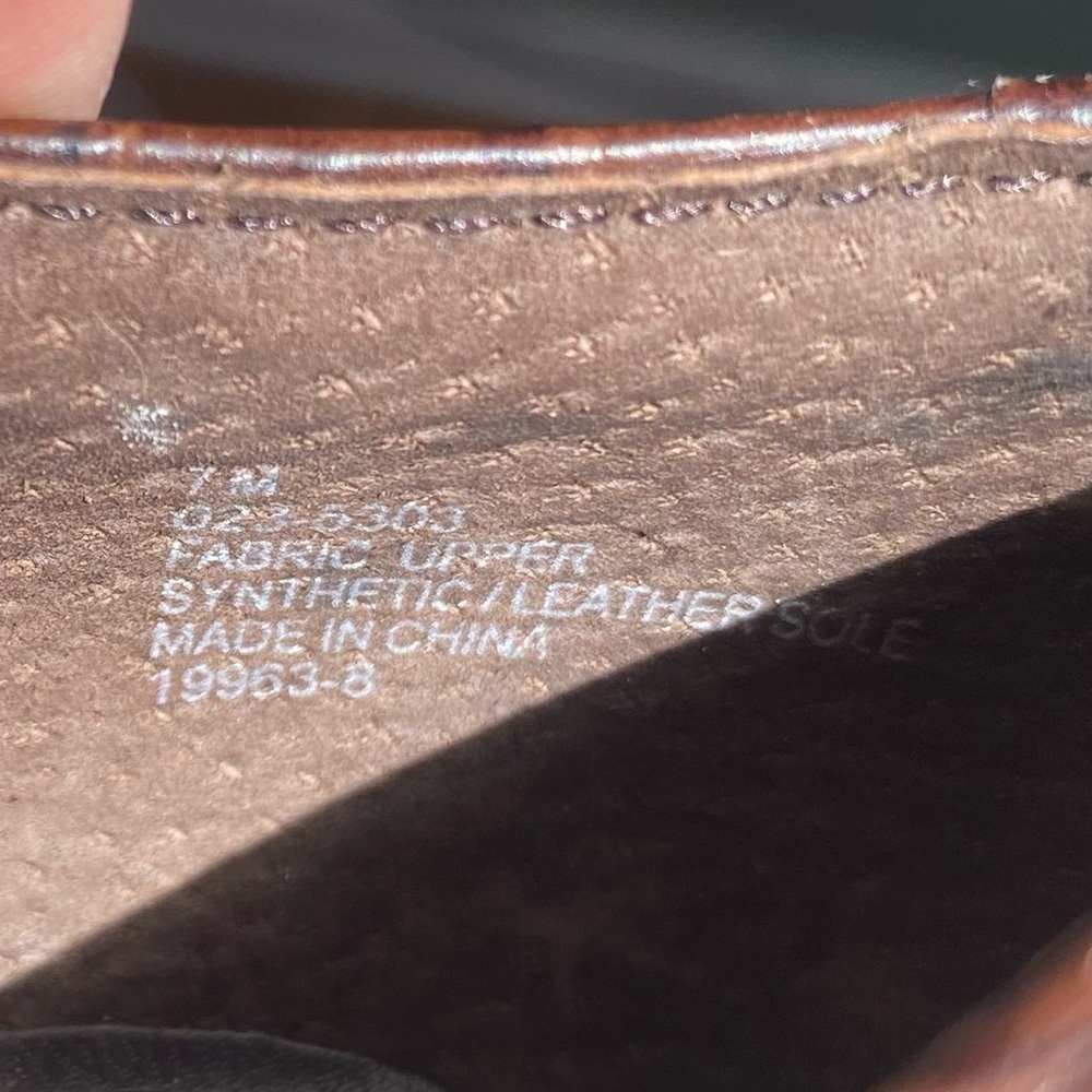 Y2K Mary Jane Strap Brown Office Heels - Picture 7 of 7